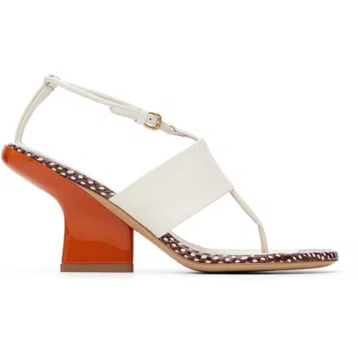 Dries Van Noten Leather High-heeled Sandals In White