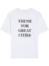 Dries Van Noten Cotton T-shirt With Statement Slogan Print In White