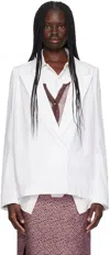 Dries Van Noten Caplana Blazer Shirt In 001 White