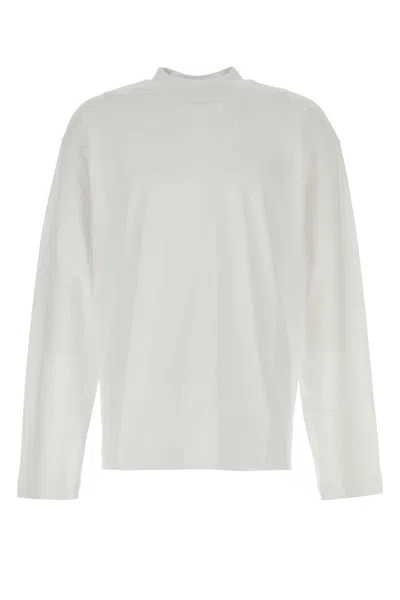 DRIES VAN NOTEN WHITE COTTON OVERSIZE HEGER T-SHIRT