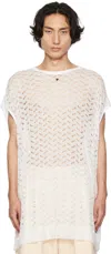 Dries Van Noten White Crewneck Tank Top In 1 White