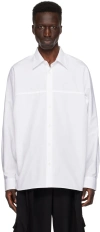 Dries Van Noten Long Sleeve Regular Fit Shirt With Collar In 1 White