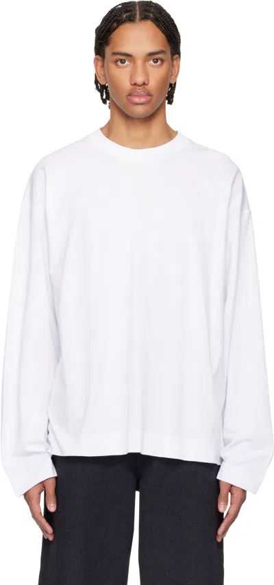 Dries Van Noten White Dropped Shoulder T-shirt