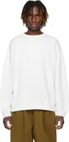 Dries Van Noten White Dropped Shoulders Sweatshirt In 8 Off White