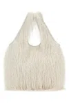 Dries Van Noten White Fabric March Handbag In White