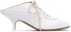 Dries Van Noten White Heeled Sneaker Mules In White