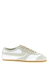 Dries Van Noten Leather Sneakers With Suede Inserts Shoes In White