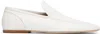 Dries Van Noten White Leather Loafers