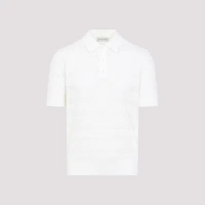 Dries Van Noten Mercy Short-sleeved Polo T-shirt In White