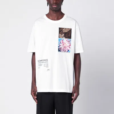 DRIES VAN NOTEN DRIES VAN NOTEN  WHITE OVERSIZED COTTON T-SHIRT