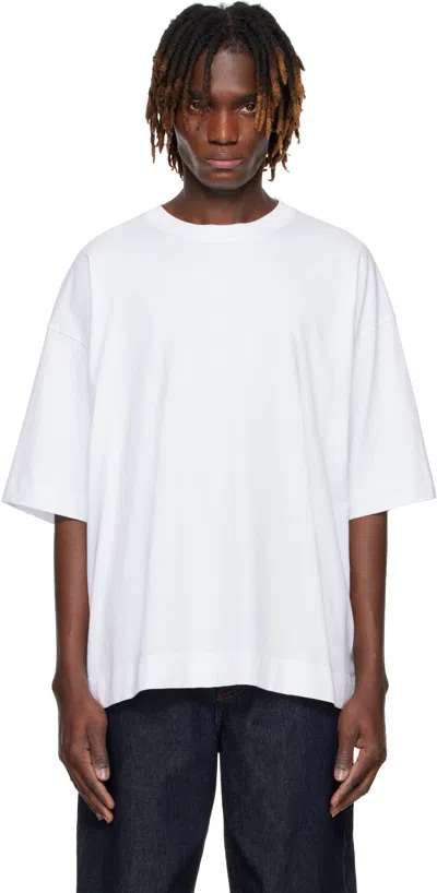 Dries Van Noten White Oversized T-shirt In 1 White
