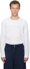 Dries Van Noten White Paneled Shirt In White