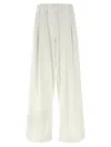 Dries Van Noten Trousers Featuring Elastic Waistband And Wide Leg In White