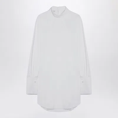 Dries Van Noten Turtleneck Oversized Shirt In White