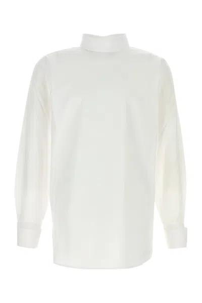 DRIES VAN NOTEN WHITE POPLIN CORSINO SHIRT