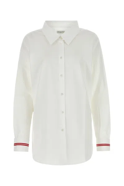 DRIES VAN NOTEN WHITE POPLIN SHIRT