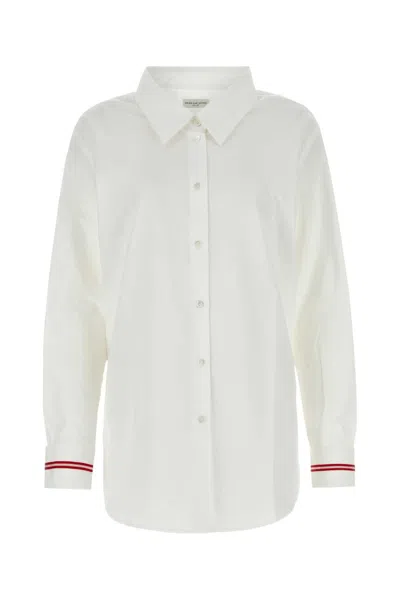 DRIES VAN NOTEN WHITE POPLIN SHIRT