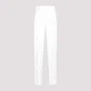 Dries Van Noten Pulley Silk Jacquard Pants In White