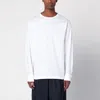 DRIES VAN NOTEN WHITE SHIRT SLEEVE SWEATER