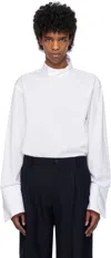 Dries Van Noten White Turtleneck Shirt In 1 White