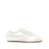 Dries Van Noten Leather Sneakers With Suede Inserts Shoes In White