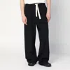 Dries Van Noten Wide Leg Wool Pant With Elastic Waistband