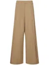 Dries Van Noten Wide Cotton Trousers In Brown