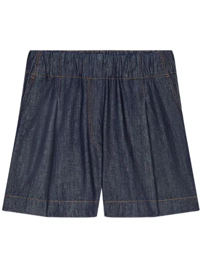 DRIES VAN NOTEN WIDE DENIM SHORTS