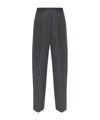 Dries Van Noten Wool Blend Wide Pants In Black