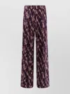 Dries Van Noten Wide Leg Corduroy Trousers Featuring Pockets In Purple