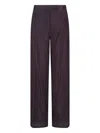 Dries Van Noten High-waisted Wide Leg Trousers With Vertical Stripes In Multi