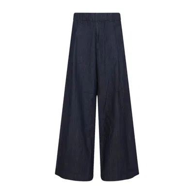 Dries Van Noten Wide-leg Dark Indigo Denim Jeans In Blue