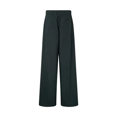 Dries Van Noten Wide Leg Elasticated Trousers In Blue