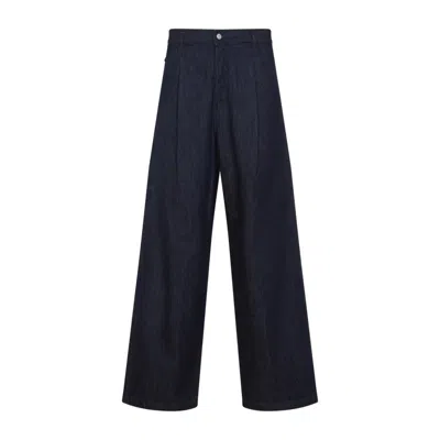 Dries Van Noten Wide-leg High-waist Denim Jeans In Blue