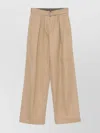 Dries Van Noten Wide-leg High Waist Trousers With Pleats And Pockets