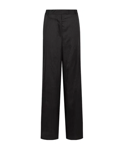 Dries Van Noten Wide Leg Pants In Black