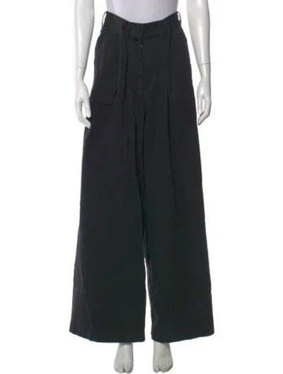 Pre-owned Dries Van Noten Wide Leg Pants In Black