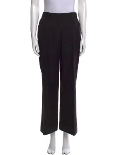 Pre-owned Dries Van Noten Wide Leg Pants In Black