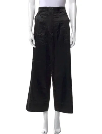Pre-owned Dries Van Noten Wide Leg Pants In Black