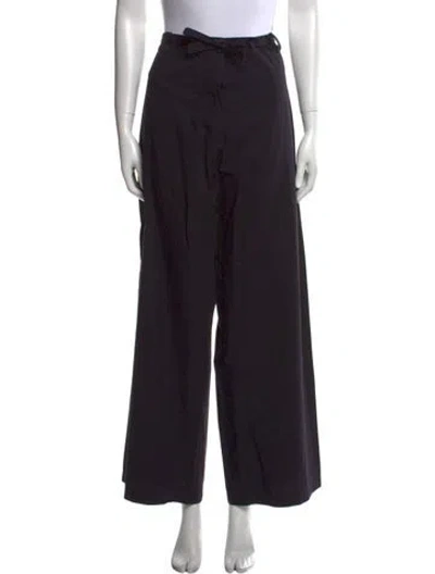Pre-owned Dries Van Noten Wide Leg Pants In Black