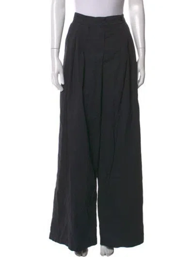 Pre-owned Dries Van Noten Wide Leg Pants In Black
