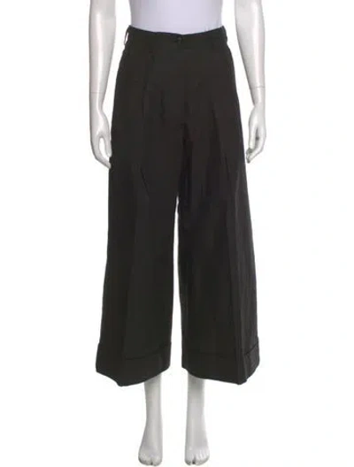 Pre-owned Dries Van Noten Wide Leg Pants In Black