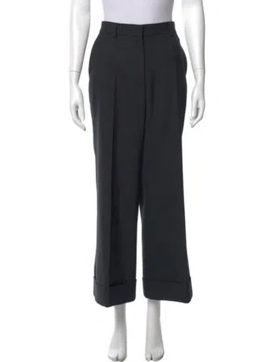 Pre-owned Dries Van Noten Wide Leg Pants In Black