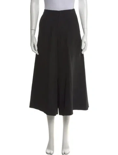 Pre-owned Dries Van Noten Wide Leg Pants In Black