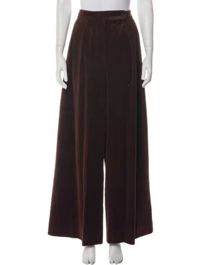 Pre-owned Dries Van Noten Wide Leg Pants In Black