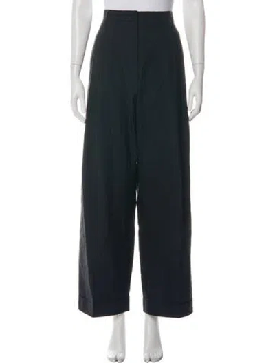 Pre-owned Dries Van Noten Wide Leg Pants In Black