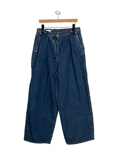 Pre-owned Dries Van Noten Wide Leg Pants In Blue