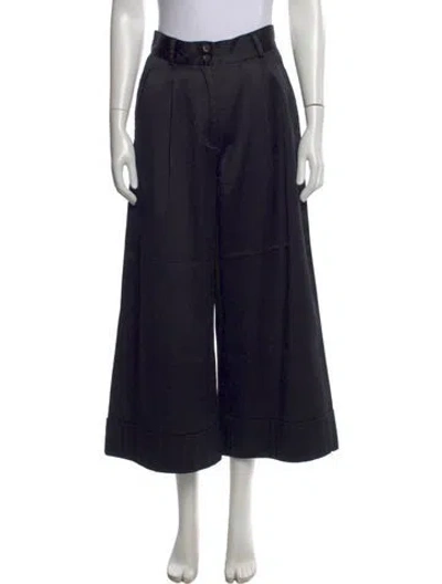 Pre-owned Dries Van Noten Wide Leg Pants In Blue
