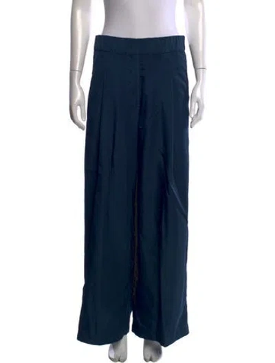 Pre-owned Dries Van Noten Wide Leg Pants In Blue