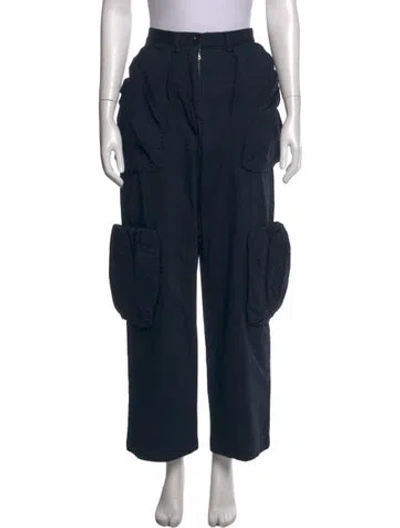 Pre-owned Dries Van Noten Wide Leg Pants In Blue